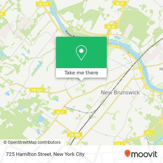 Mapa de 725 Hamilton Street