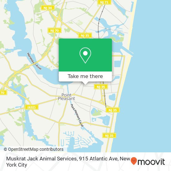 Muskrat Jack Animal Services, 915 Atlantic Ave map