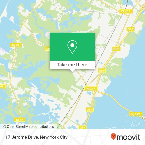 Mapa de 17 Jerome Drive