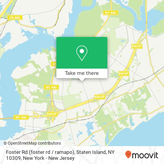 Foster Rd (foster rd / ramapo), Staten Island, NY 10309 map