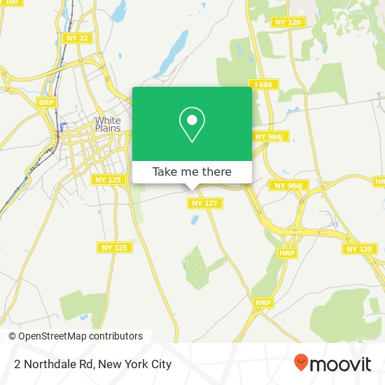 Mapa de 2 Northdale Rd, White Plains, NY 10605