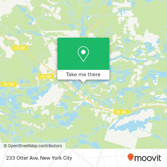 Mapa de 233 Otter Ave, Browns Mills, NJ 08015