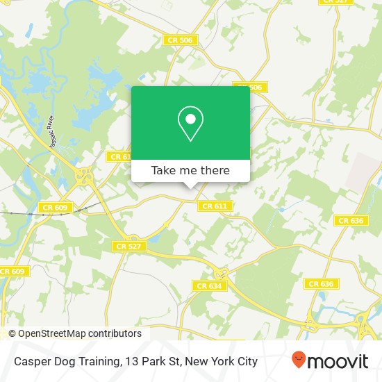 Casper Dog Training, 13 Park St map