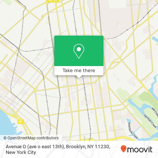 Avenue O (ave o east 13th), Brooklyn, NY 11230 map