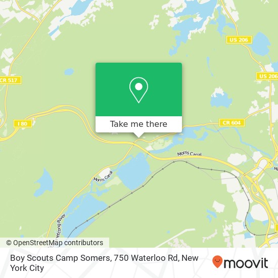 Boy Scouts Camp Somers, 750 Waterloo Rd map