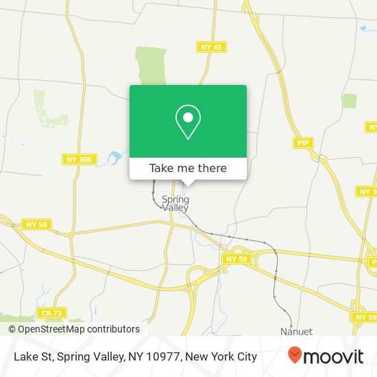 Mapa de Lake St, Spring Valley, NY 10977