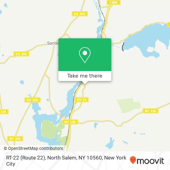 Mapa de RT-22 (Route 22), North Salem, NY 10560