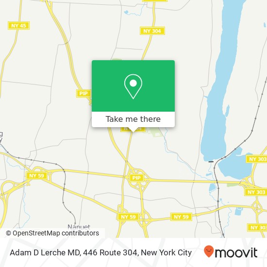 Mapa de Adam D Lerche MD, 446 Route 304