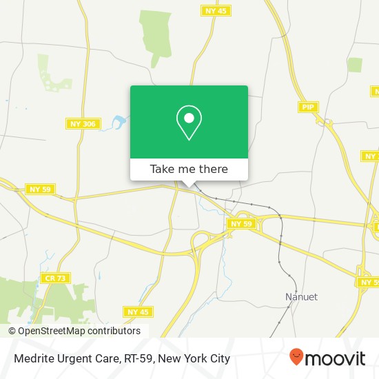 Mapa de Medrite Urgent Care, RT-59