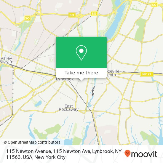 115 Newton Avenue, 115 Newton Ave, Lynbrook, NY 11563, USA map