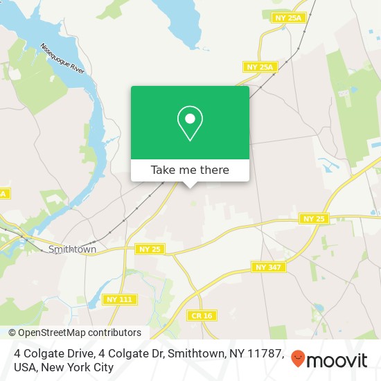 4 Colgate Drive, 4 Colgate Dr, Smithtown, NY 11787, USA map