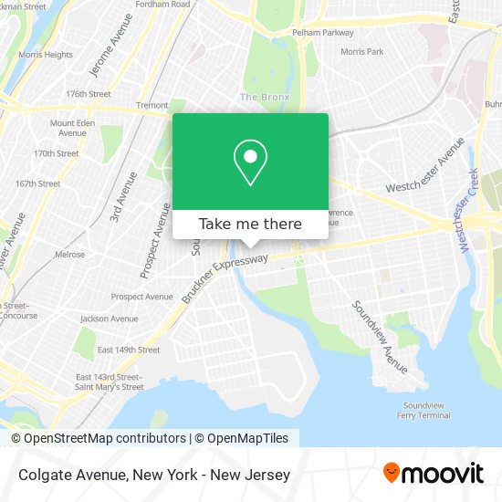 Mapa de Colgate Avenue