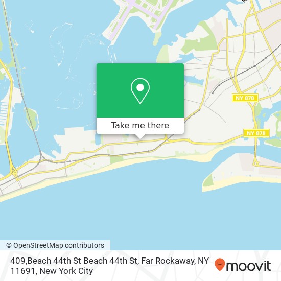 Mapa de 409,Beach 44th St Beach 44th St, Far Rockaway, NY 11691