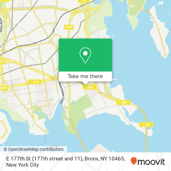 Mapa de E 177th St (177th street and 11), Bronx, NY 10465