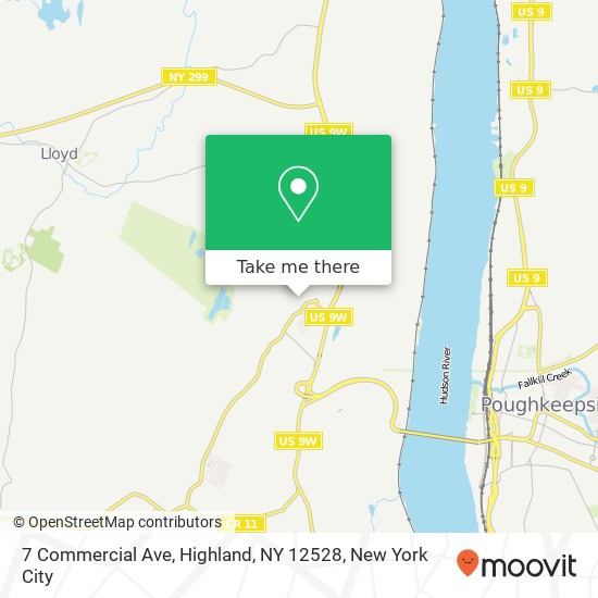 7 Commercial Ave, Highland, NY 12528 map