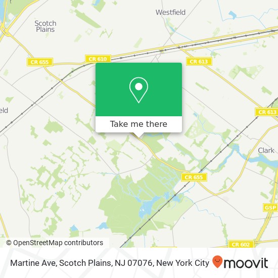 Martine Ave, Scotch Plains, NJ 07076 map