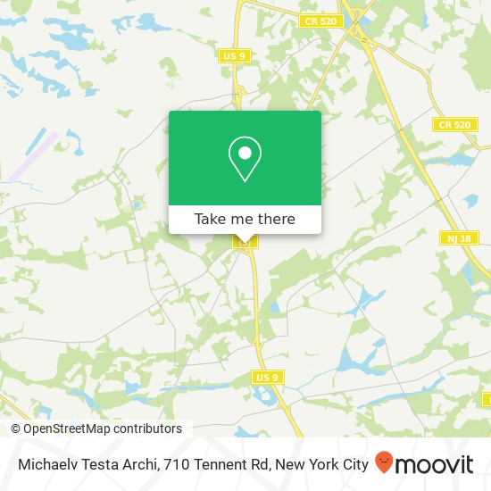 Michaelv Testa Archi, 710 Tennent Rd map