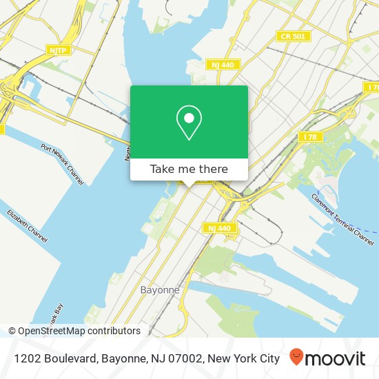 1202 Boulevard, Bayonne, NJ 07002 map