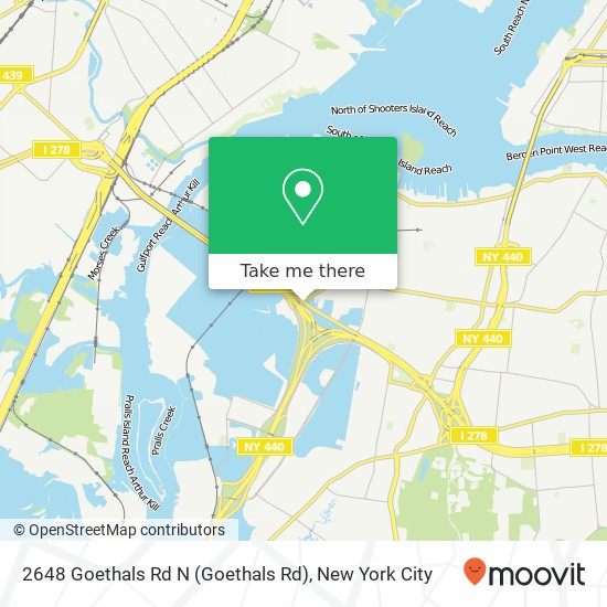 2648 Goethals Rd N (Goethals Rd), Staten Island, NY 10303 map