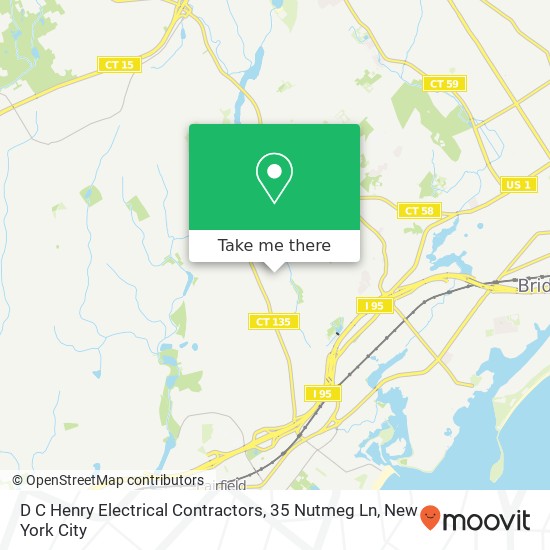 Mapa de D C Henry Electrical Contractors, 35 Nutmeg Ln