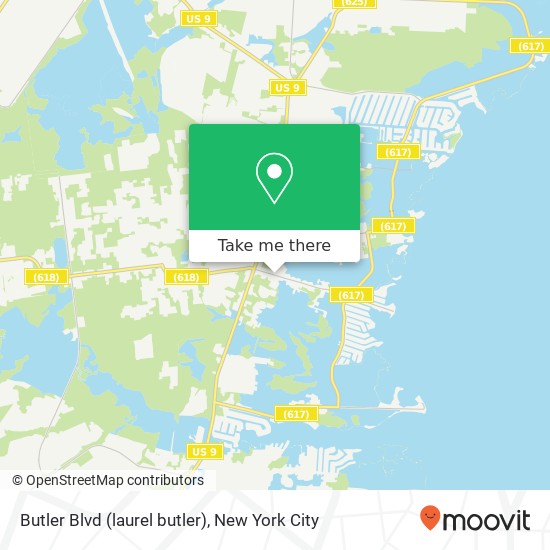 Mapa de Butler Blvd (laurel butler), Bayville, NJ 08721