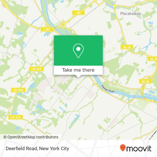 Mapa de Deerfield Road, Deerfield Rd, Somerset, NJ 08873, USA