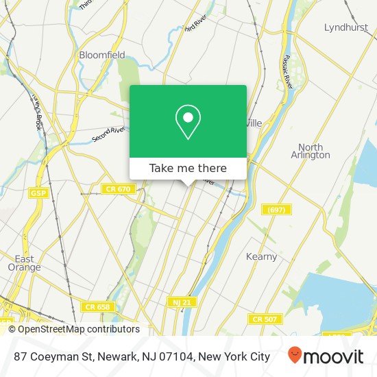 87 Coeyman St, Newark, NJ 07104 map
