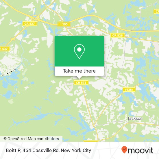 Mapa de Boitt R, 464 Cassville Rd