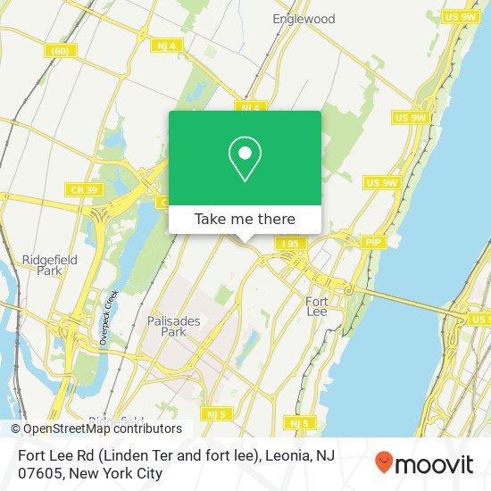 Fort Lee Rd (Linden Ter and fort lee), Leonia, NJ 07605 map