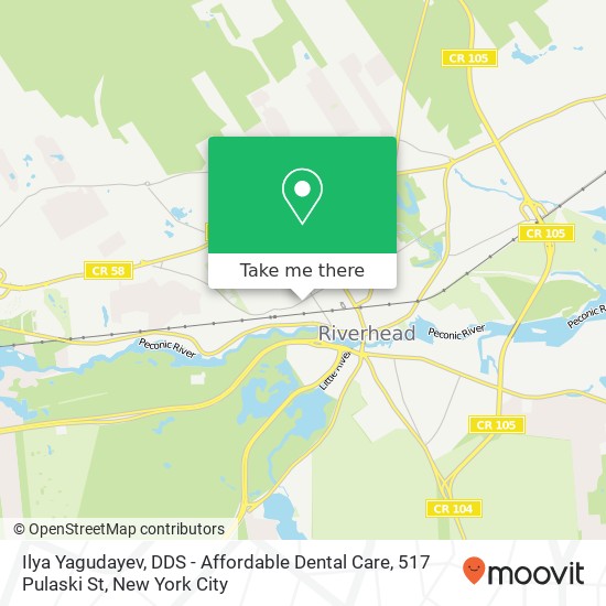 Ilya Yagudayev, DDS - Affordable Dental Care, 517 Pulaski St map