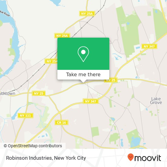 Mapa de Robinson Industries, 644 Middle Country Rd