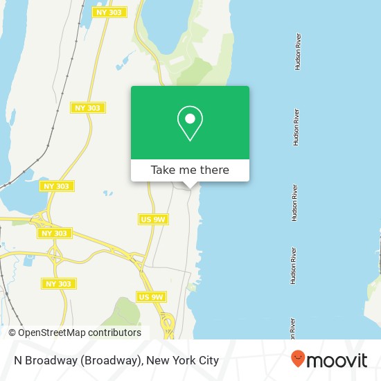 N Broadway (Broadway), Nyack, NY 10960 map