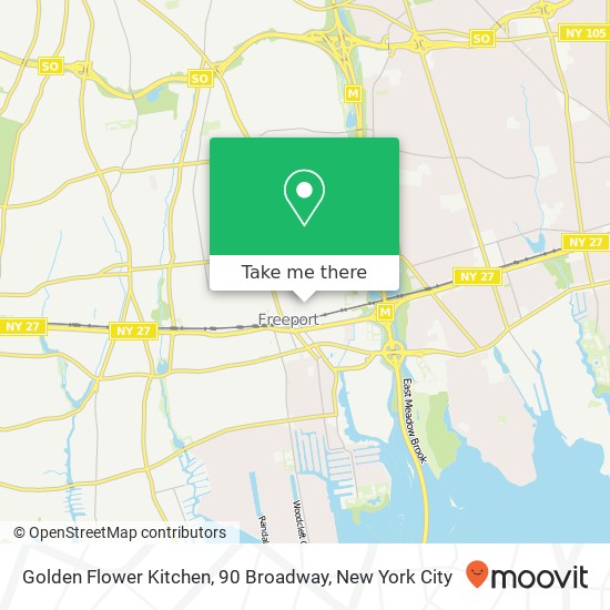 Mapa de Golden Flower Kitchen, 90 Broadway