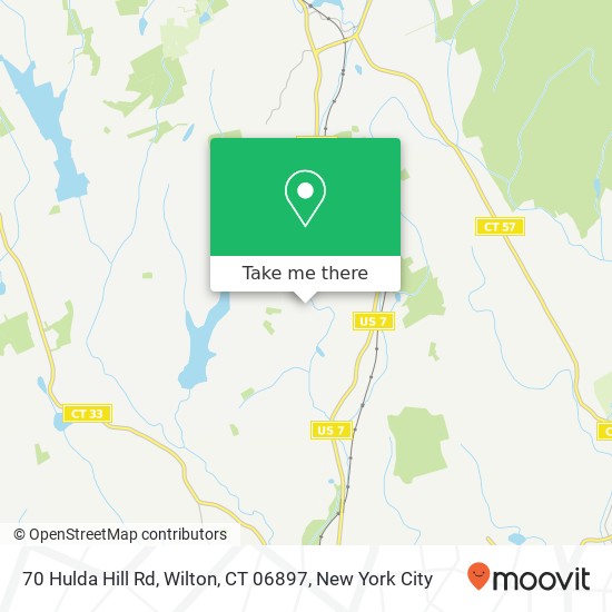 70 Hulda Hill Rd, Wilton, CT 06897 map