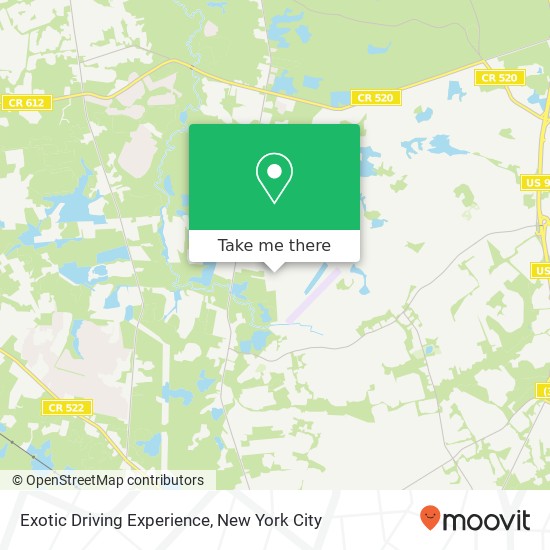 Mapa de Exotic Driving Experience