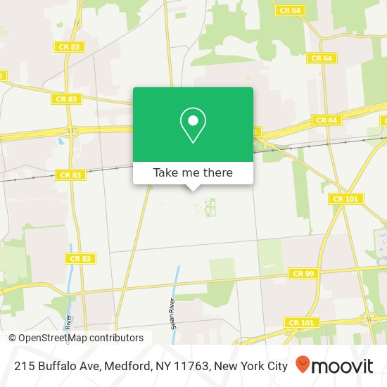 215 Buffalo Ave, Medford, NY 11763 map