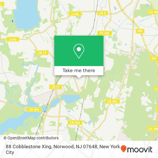 88 Cobblestone Xing, Norwood, NJ 07648 map