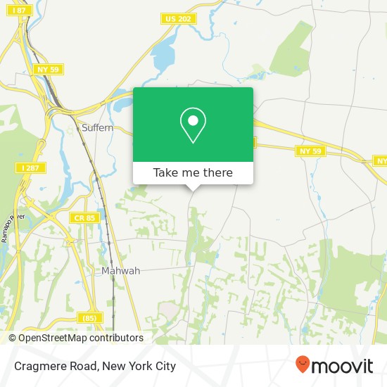 Cragmere Road, Cragmere Rd, Suffern, NY 10901, USA map