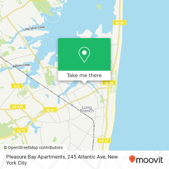 Mapa de Pleasure Bay Apartments, 245 Atlantic Ave