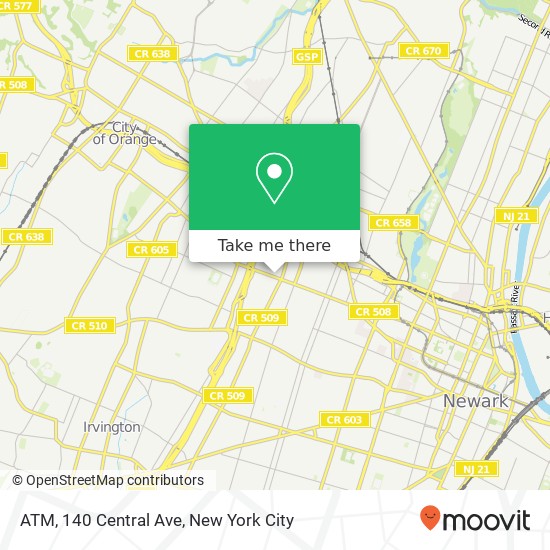 ATM, 140 Central Ave map