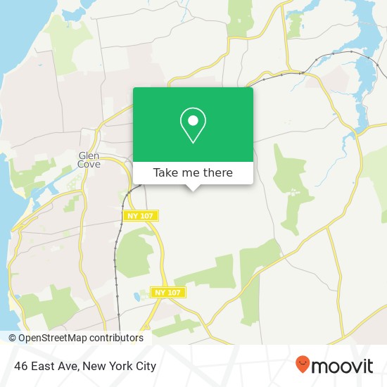 Mapa de 46 East Ave, Glen Cove, NY 11542