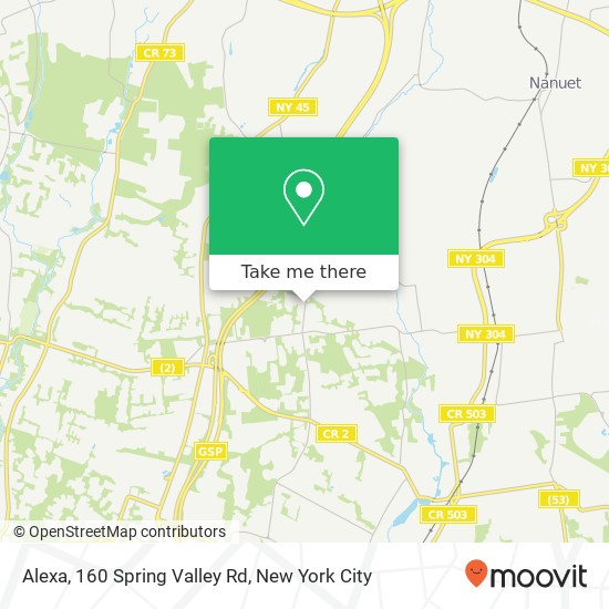 Alexa, 160 Spring Valley Rd map