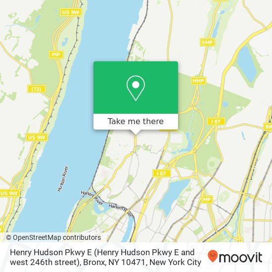 Henry Hudson Pkwy E (Henry Hudson Pkwy E and west 246th street), Bronx, NY 10471 map