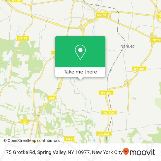 75 Grotke Rd, Spring Valley, NY 10977 map