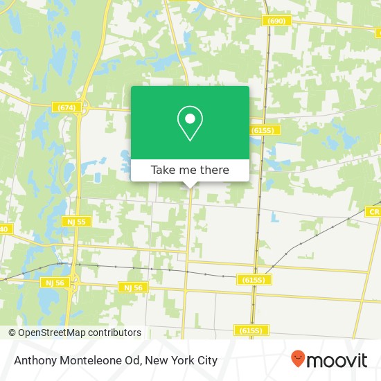 Anthony Monteleone Od, 1302 N Delsea Dr map