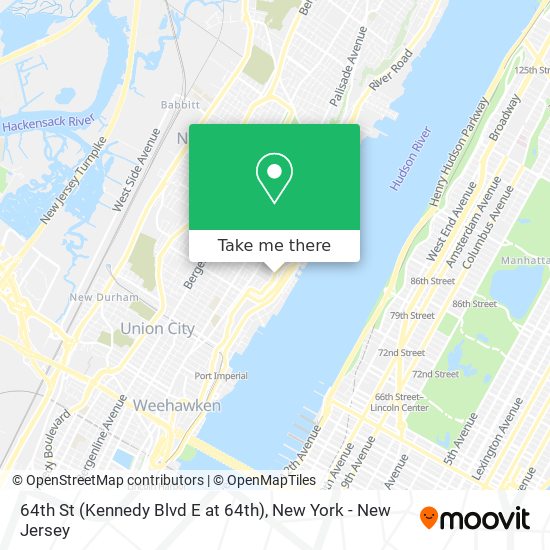 Mapa de 64th St (Kennedy Blvd E at 64th)
