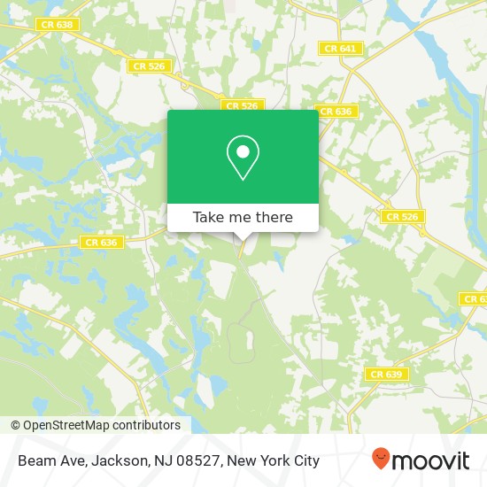 Beam Ave, Jackson, NJ 08527 map