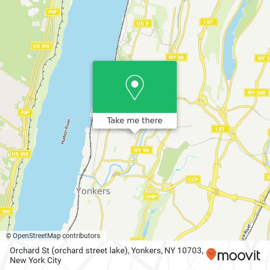 Orchard St (orchard street lake), Yonkers, NY 10703 map