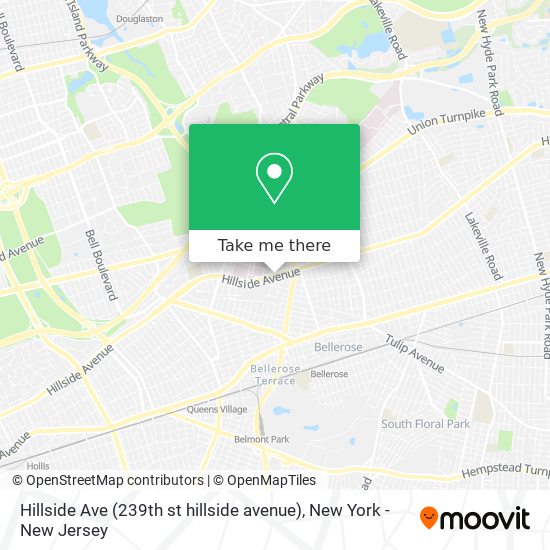 Mapa de Hillside Ave (239th st hillside avenue)