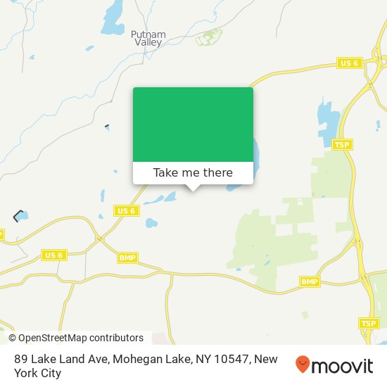 89 Lake Land Ave, Mohegan Lake, NY 10547 map